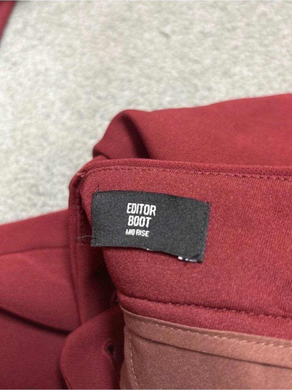 Express Burgundy Tailored Women's Trousers